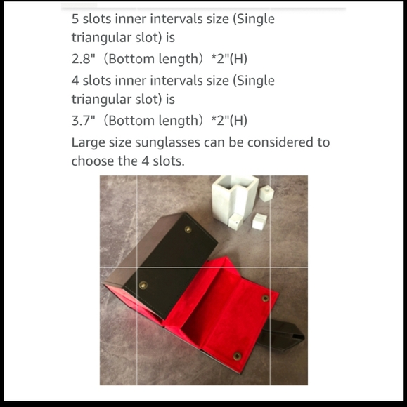 Travel Safe Sunglasses organizer 5 compartments. - Picture 5 of 16